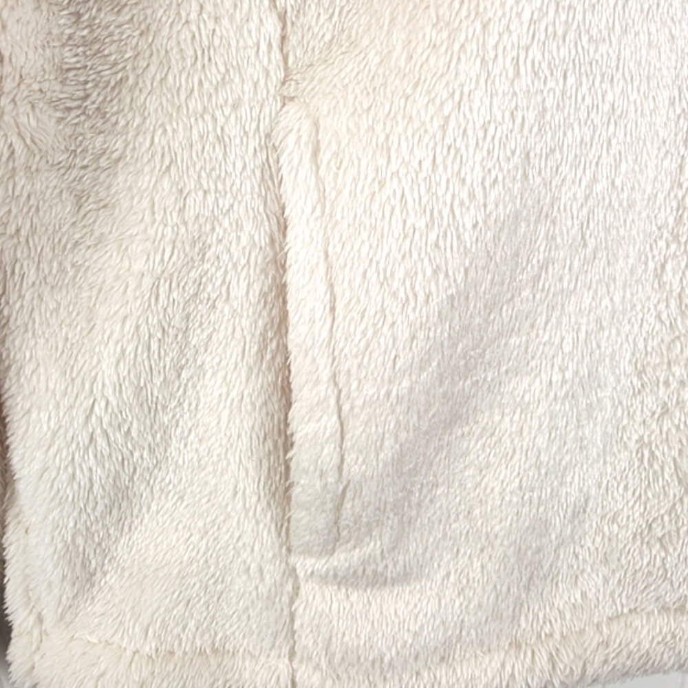 New Balance Cream Sherpa Fleece Pullover 1/4 Zip Cozy Jacket Size Small - Picture 5 of 12